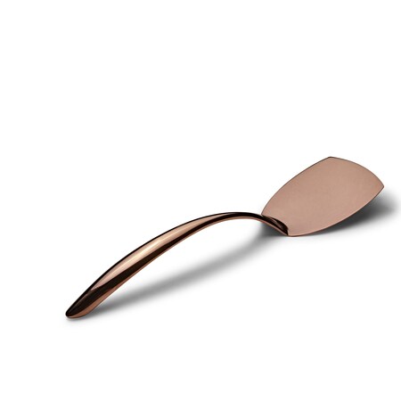 Bon Chef Ez Use Banquet Serving Solid Turner 14.75" W/Holl Cool Hndl - Rose Gold 9459RG